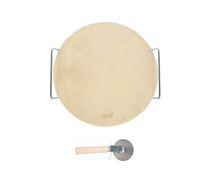 Totai Pizza Stone with Cutter