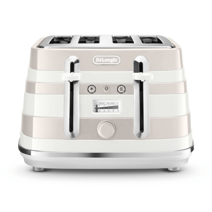 Delonghi - Avvolta Class 4 Slice Toaster - Graceful White