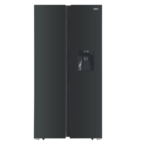 Defy Side by Side Fridge/Freezer Black (559L) Bargains Shop Online