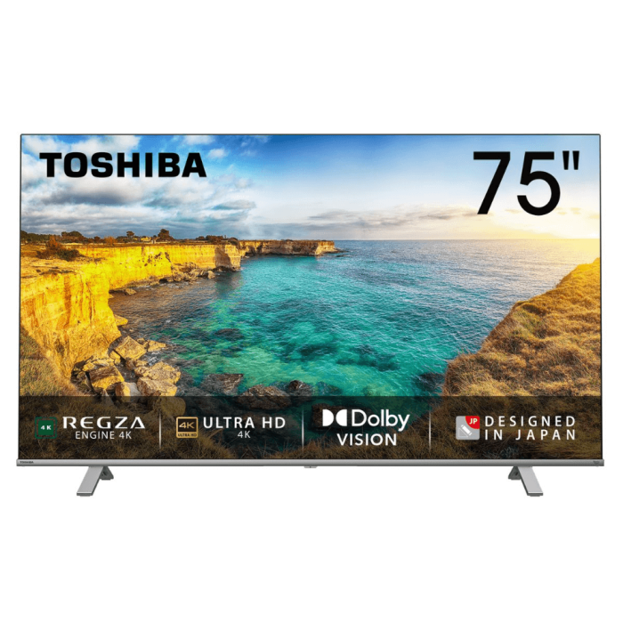 Toshiba 75" C350 UHD Android Smart TV with HDR & Bluetooth