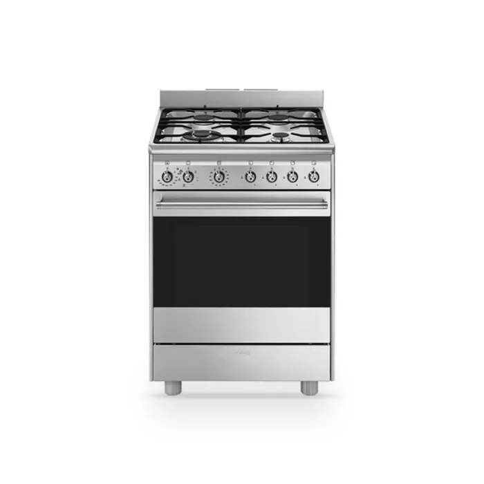 Smeg 600 Stainless Steel Stove Gas Electric SSA60MX2