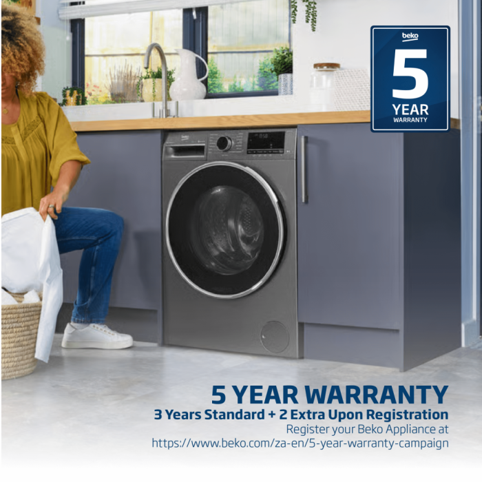 Beko 10KG Black Heat Pump Tumble Dryer - B5T44133W - Image 4