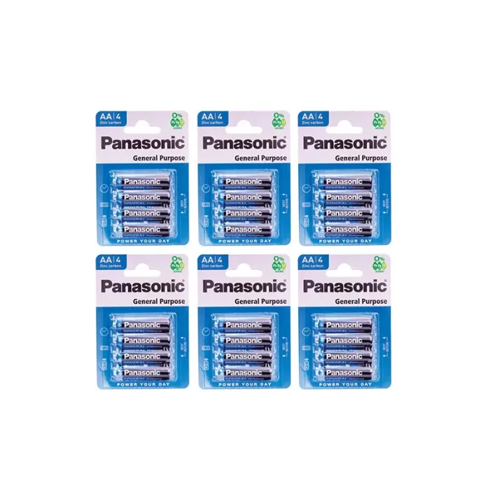 Panasonic AA 4 Pack Batteries R6BE/4BP