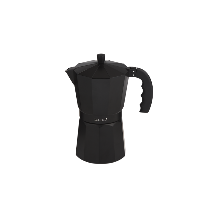 Legend Premium Moka Pot 6 cup Black 600490