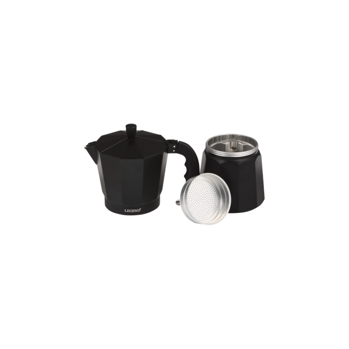 Legend Premium Moka Pot 6 cup Black 600490 - Image 3