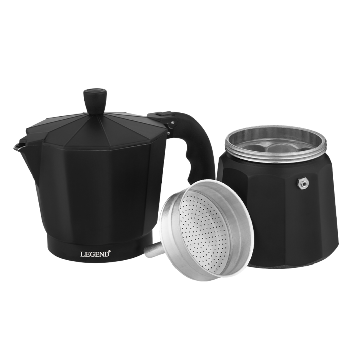 Legend Moka Pot 9 Cup Black 600491 - Image 2