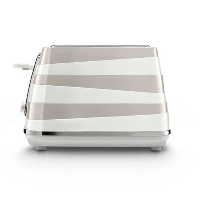 Delonghi 4 Slice Graceful White Avvolta Class Toaster CTAC4003.W - Image 2